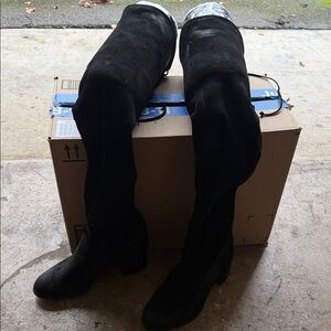 Stuart Weitzman Black Over the Knee Boots